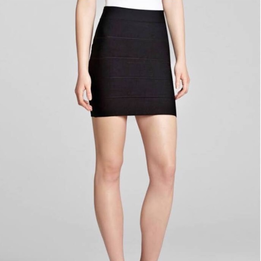 BCBGMaxazria Simone Textured Power Skirt